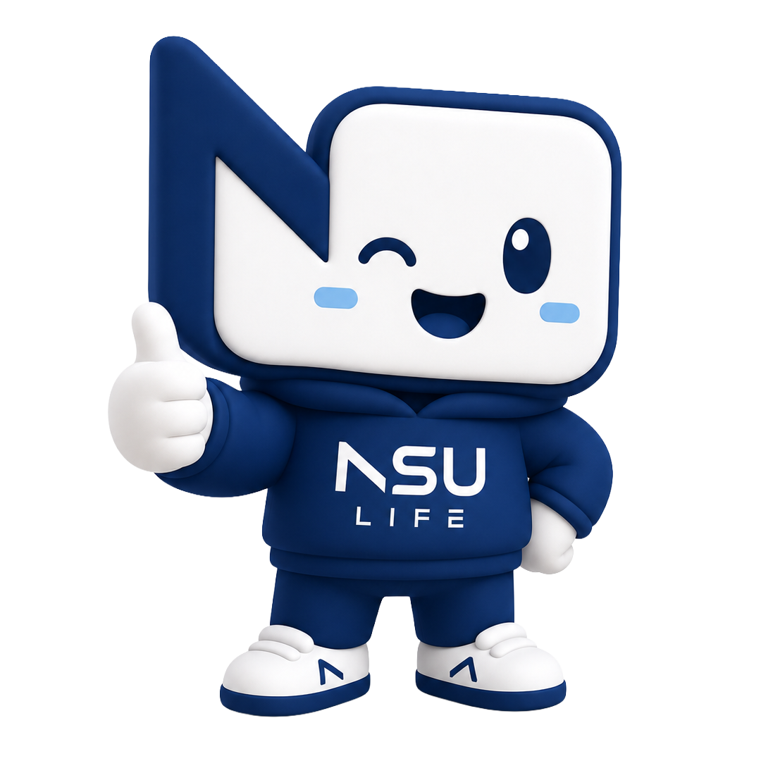 NSU Life mascot